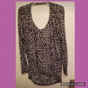 Express Ladies Leopard Top Medium